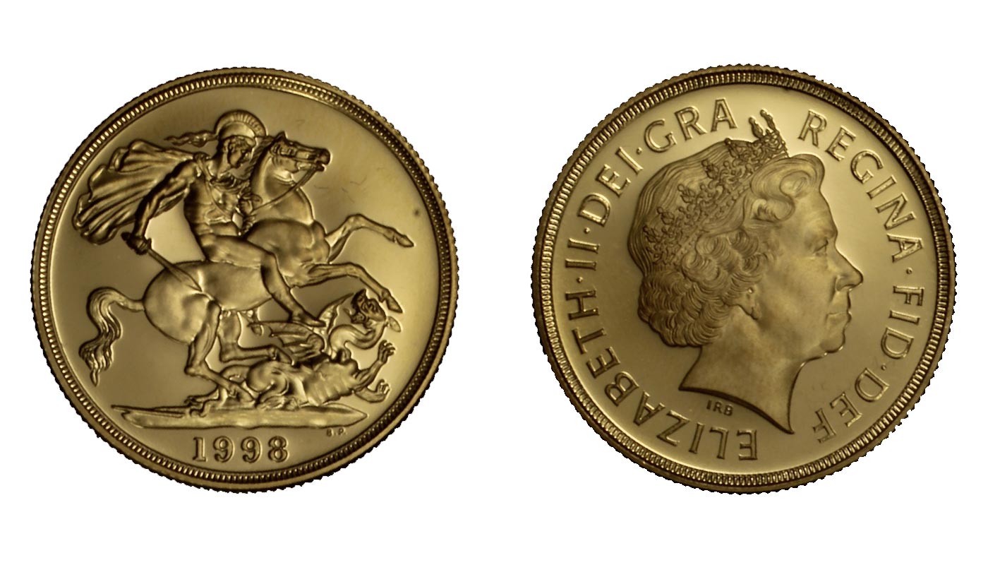 Regina Elisabetta - 2 sterline gr. 15,96 in oro 917/