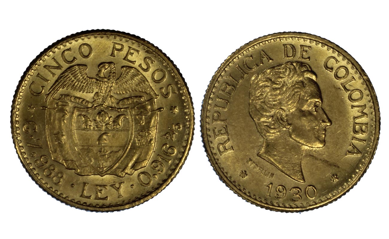 5 pesos gr. 7,99 in oro 917/