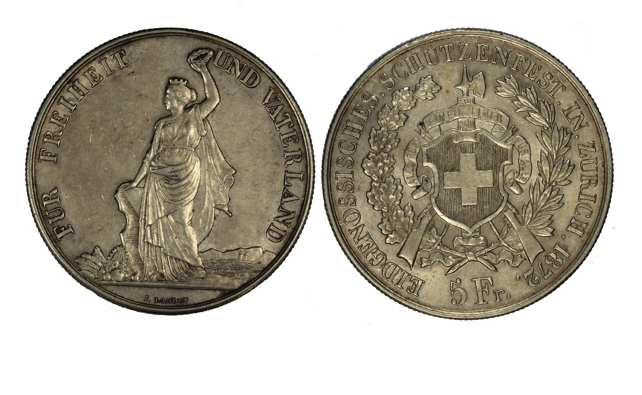 Tiri Federali Zurigo - 5 franchi 