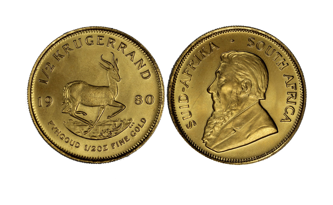 1/2 Krugerrand gr. 16,96 in oro 917/ 