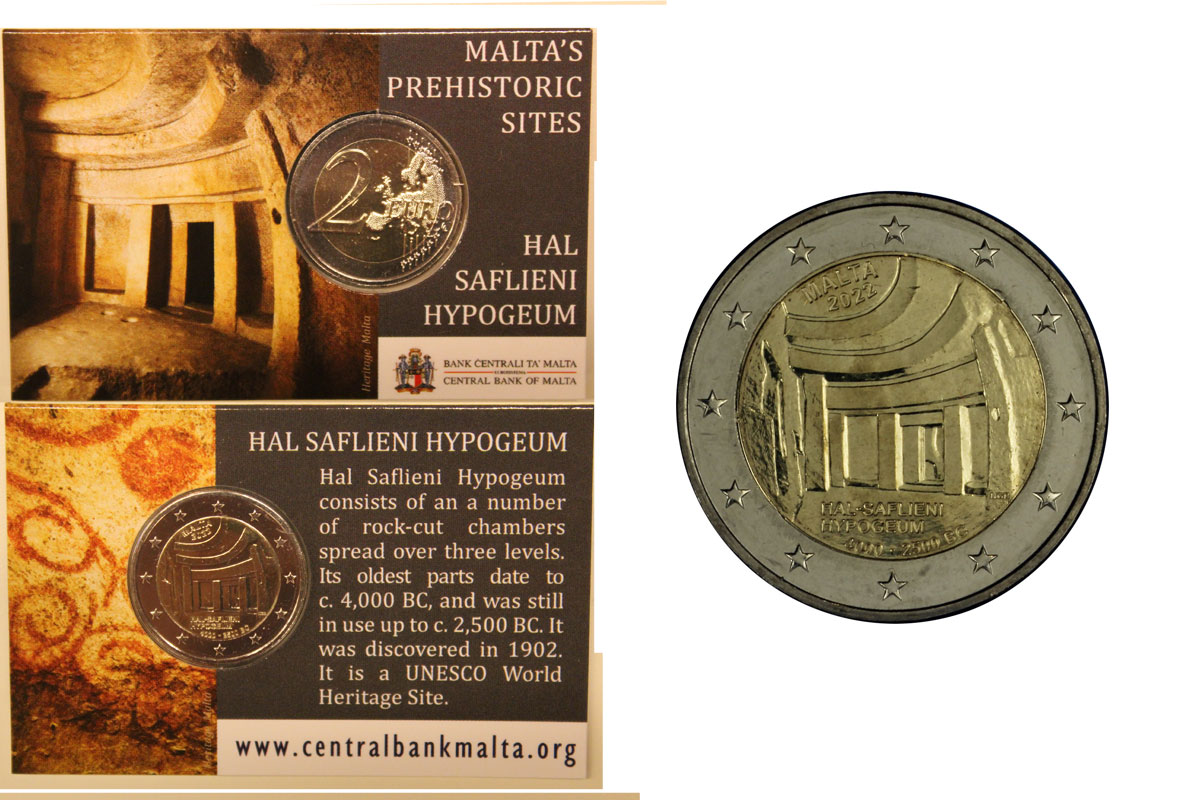 "Ipogeo Hal Saflieni" - moneta da 2 euro in blister