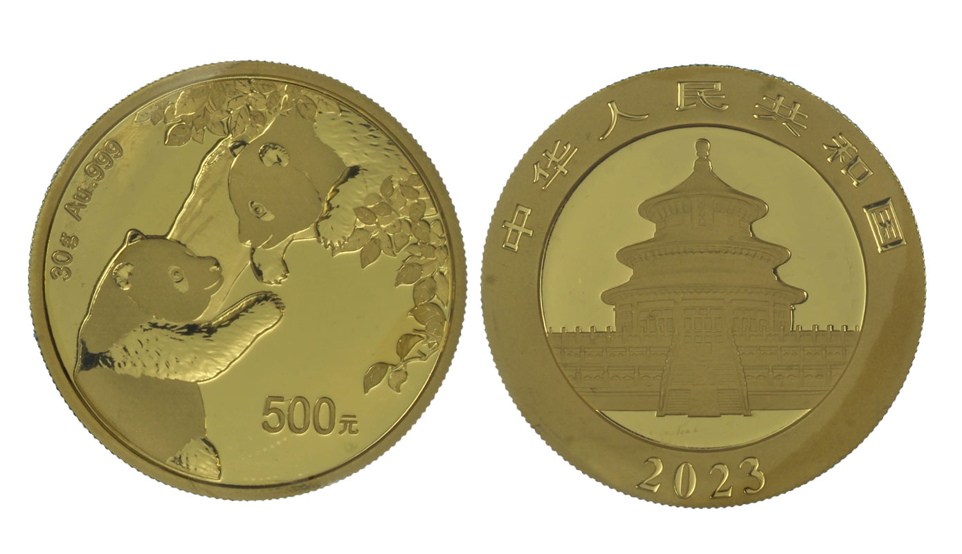 Panda 500 yuan gr. 30,00 in oro 999/000 