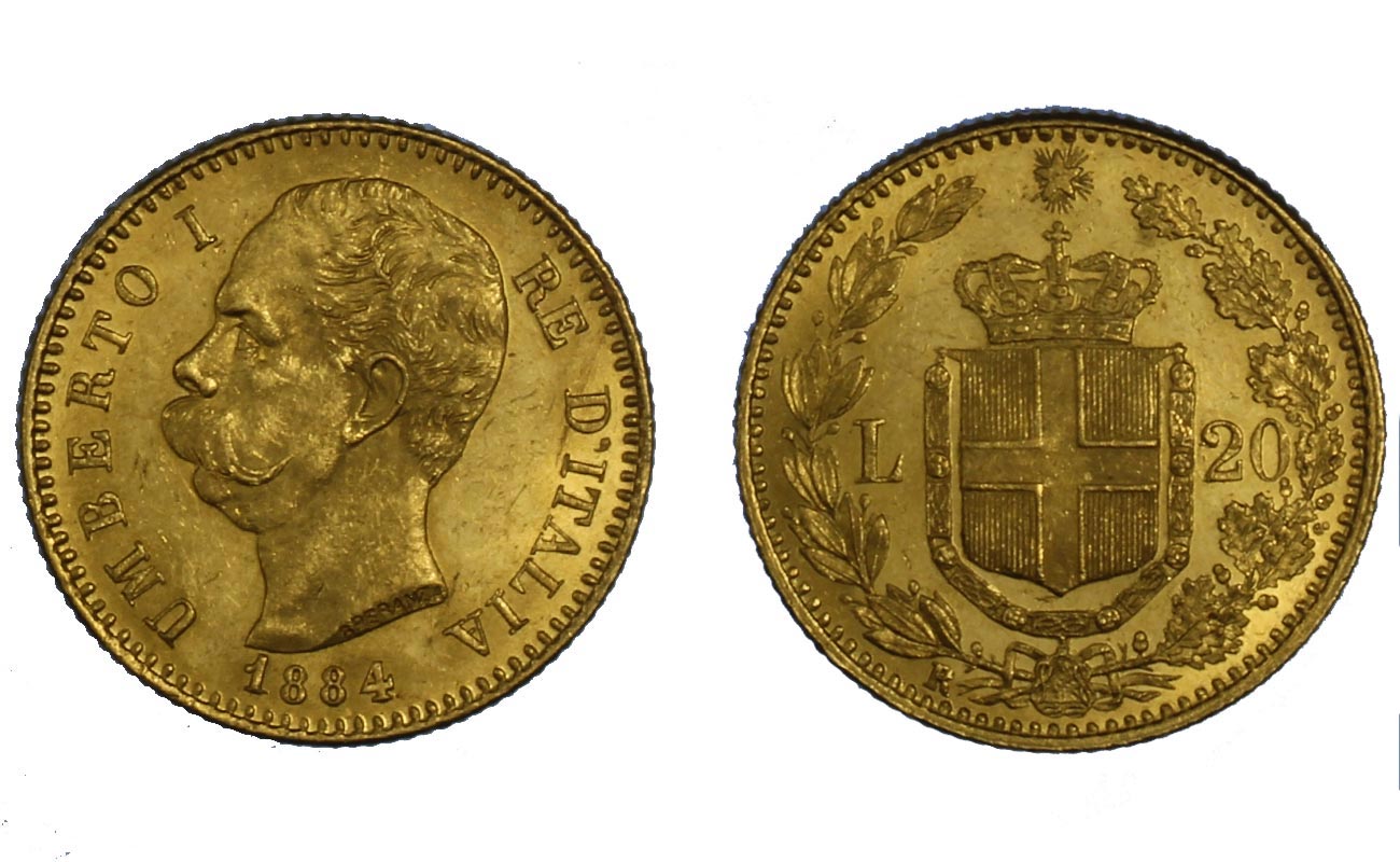 20 lire zecca di Roma gr. 6,45 in oro 900/ 