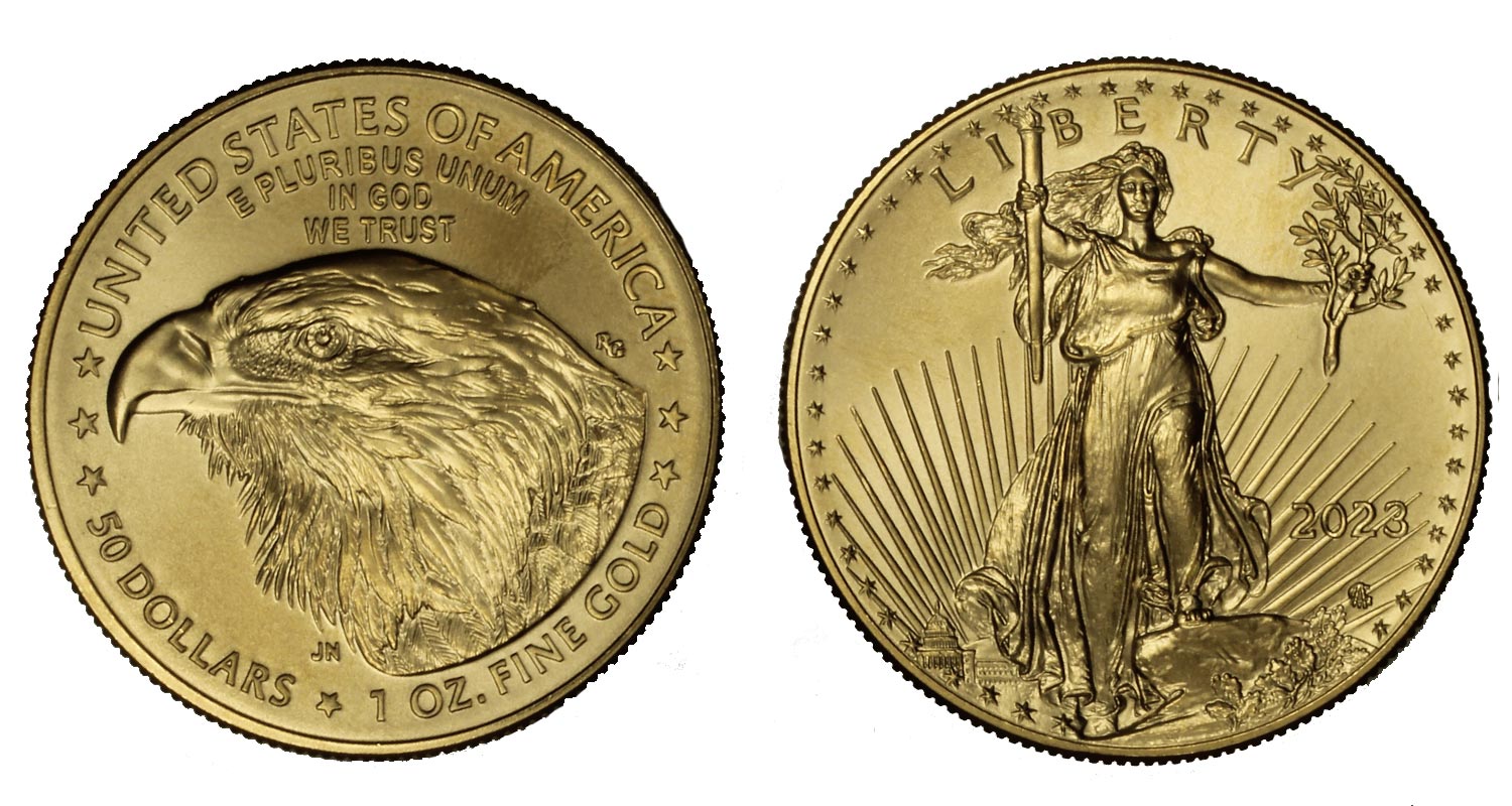 American Eagle - 50 dollari gr. 33,931 in oro 917/000 