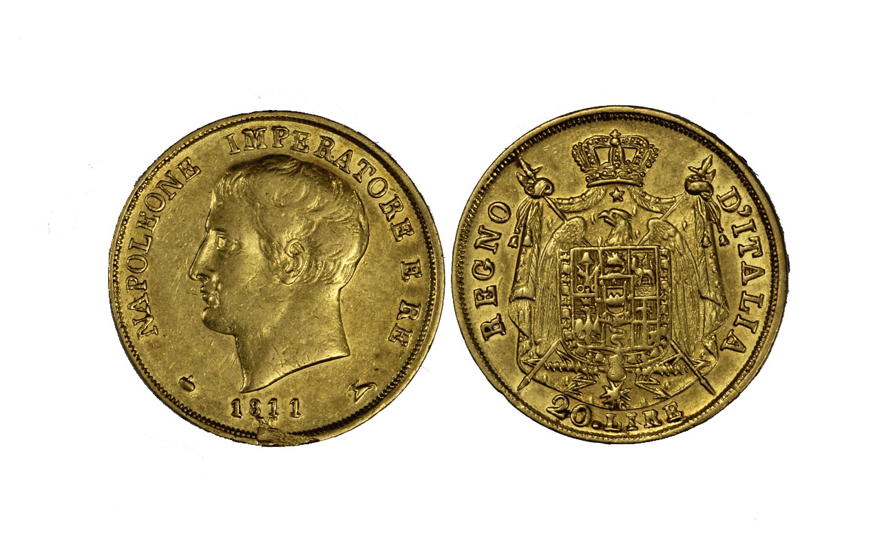 Napoleone I - 20 lire gr.6,45 in oro 900/