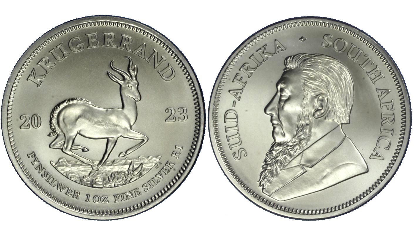 Krugerrand - Moneta da un'oncia gr. 31,103 in ag.999/000
