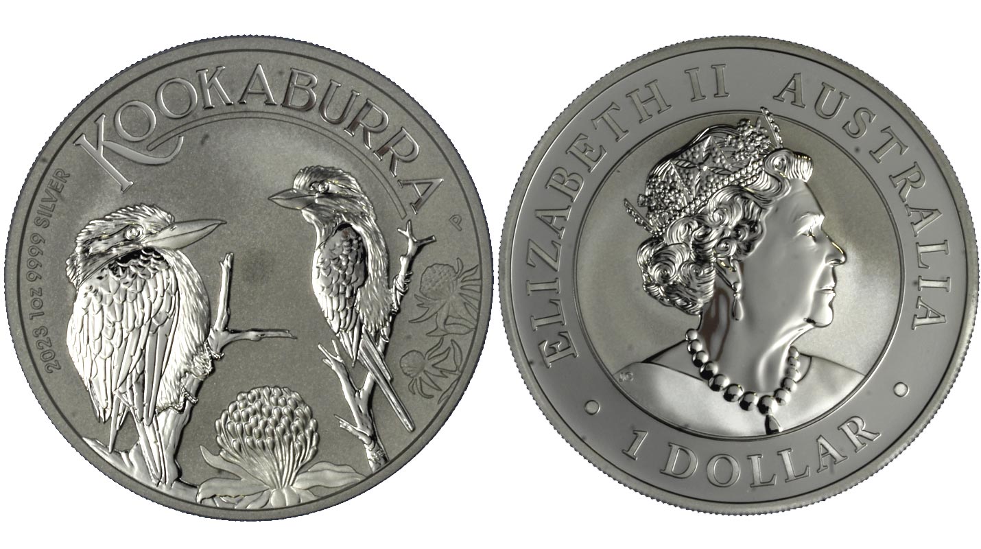 "Kookaburra" - moneta da 1 dollaro (1 oz) gr. 31,10 in ag 999/000 