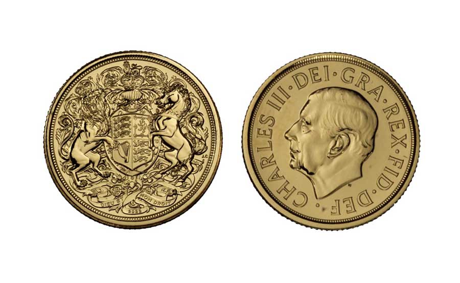"Memoriale della Regina Elisabetta" - Mezza sterlina gr. 3,99 in oro 917/ - Effigie Carlo III