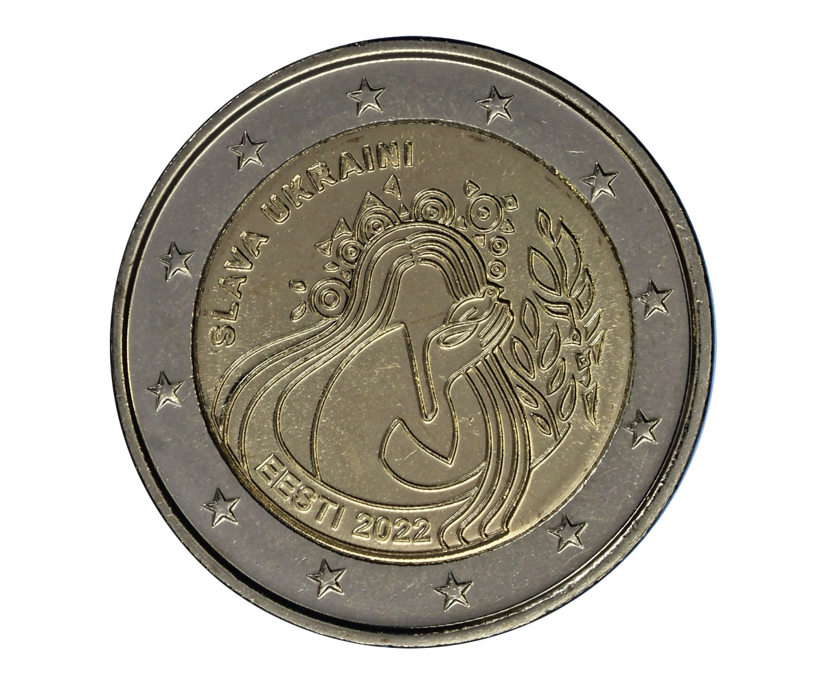 "Slava Ukraini - Solidariet all'Ucraina" - moneta da 2 euro