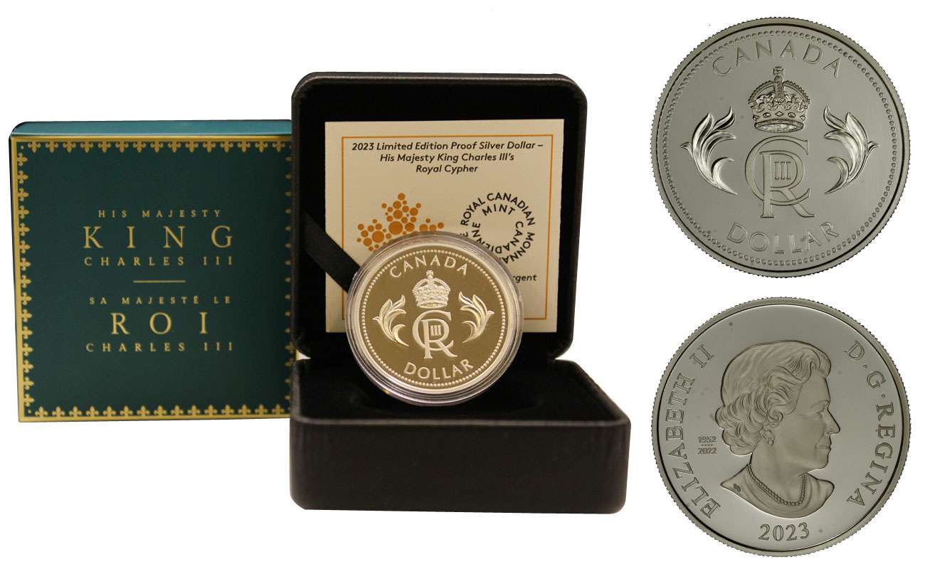 "Re Carlo III" - Moneta da 1 dollaro gr. 23,17 in ag. 999/000