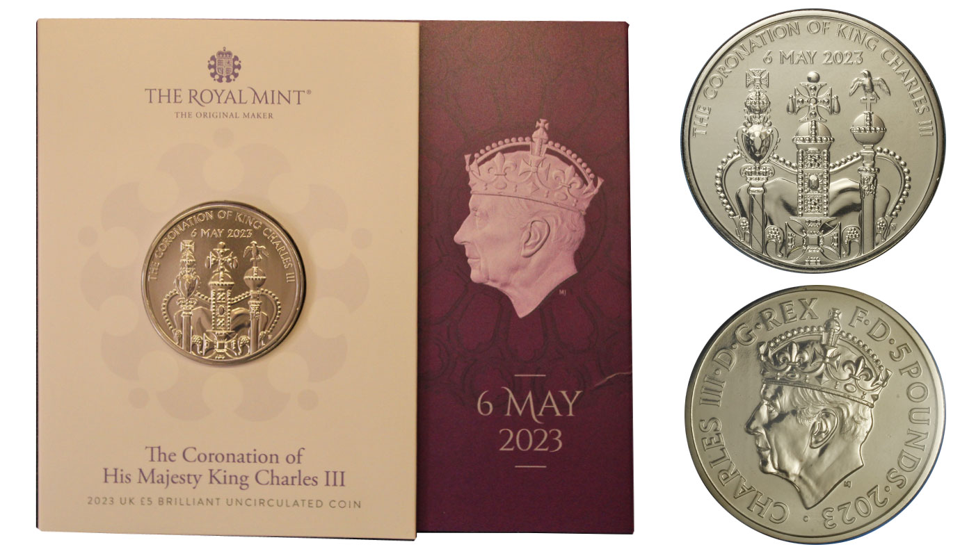 "Incoronazione di Carlo III" - Moneta da 5 pounds in nickel