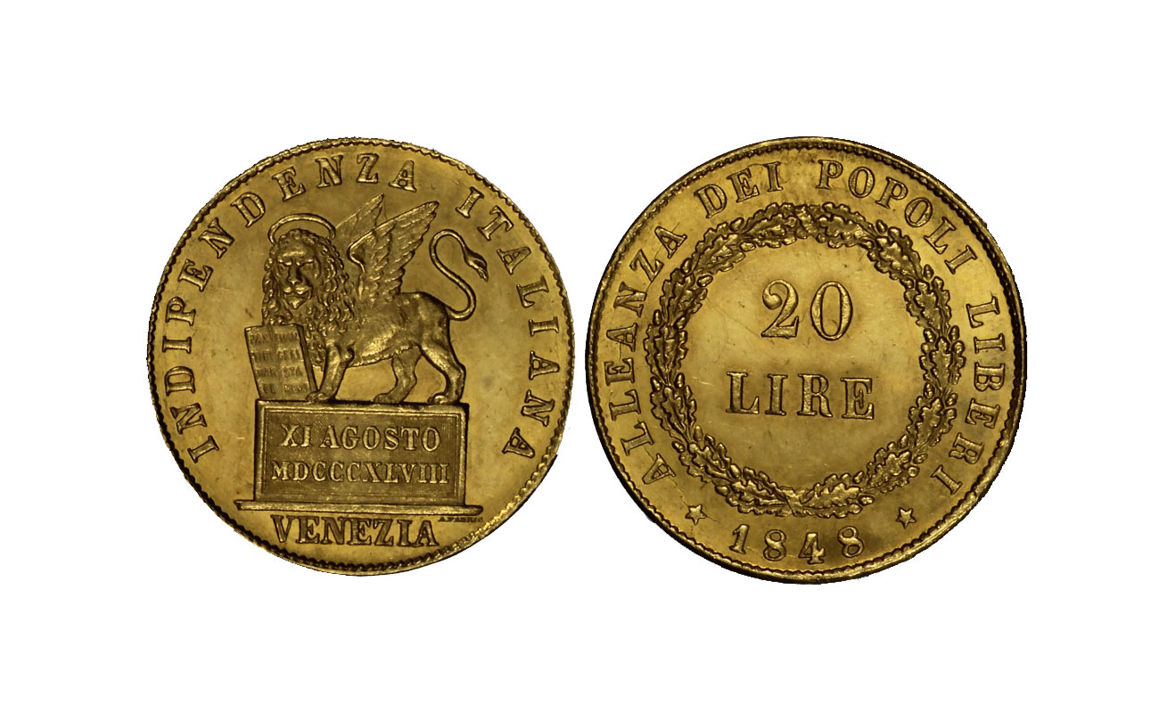 20 lire gr. 6,45 in oro 900/ 