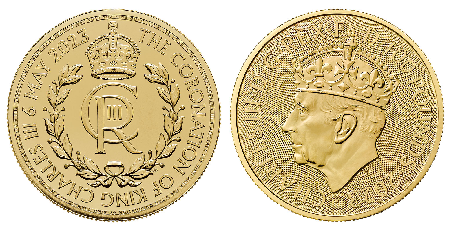 Incoronazione di Re Carlo III - 100 pounds gr. 31,103 in oro 999/000