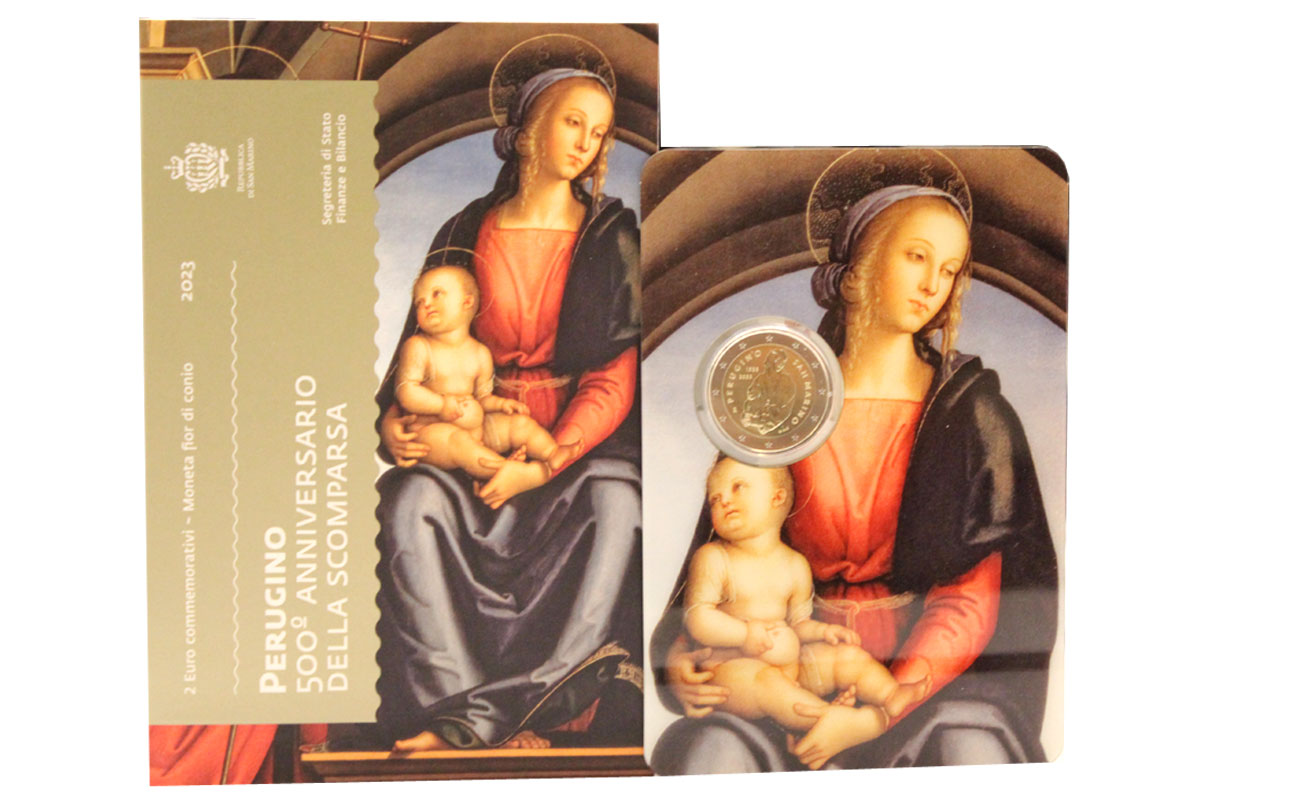 "Perugino - 500° Anniversario della scomparsa" - Moneta da 2 euro commemorativa