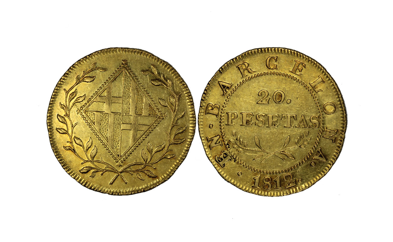 20 pesetas gr. 6.7 in oro 875/