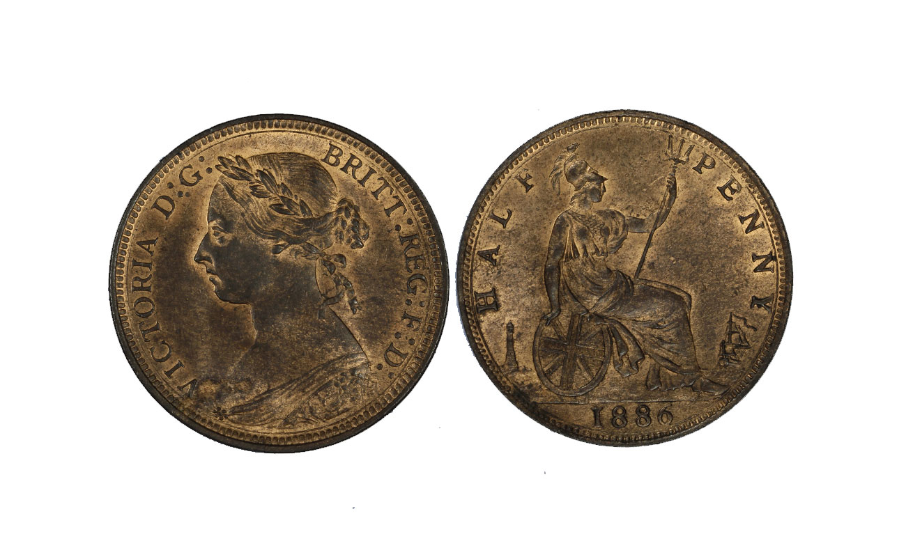 Regina Vittoria - 1/2 penny
