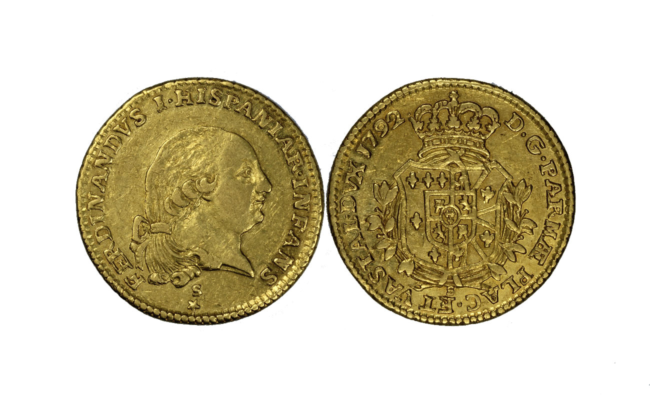 Ferdinando di Borbone - Doppia gr.7.14 in oro 891/