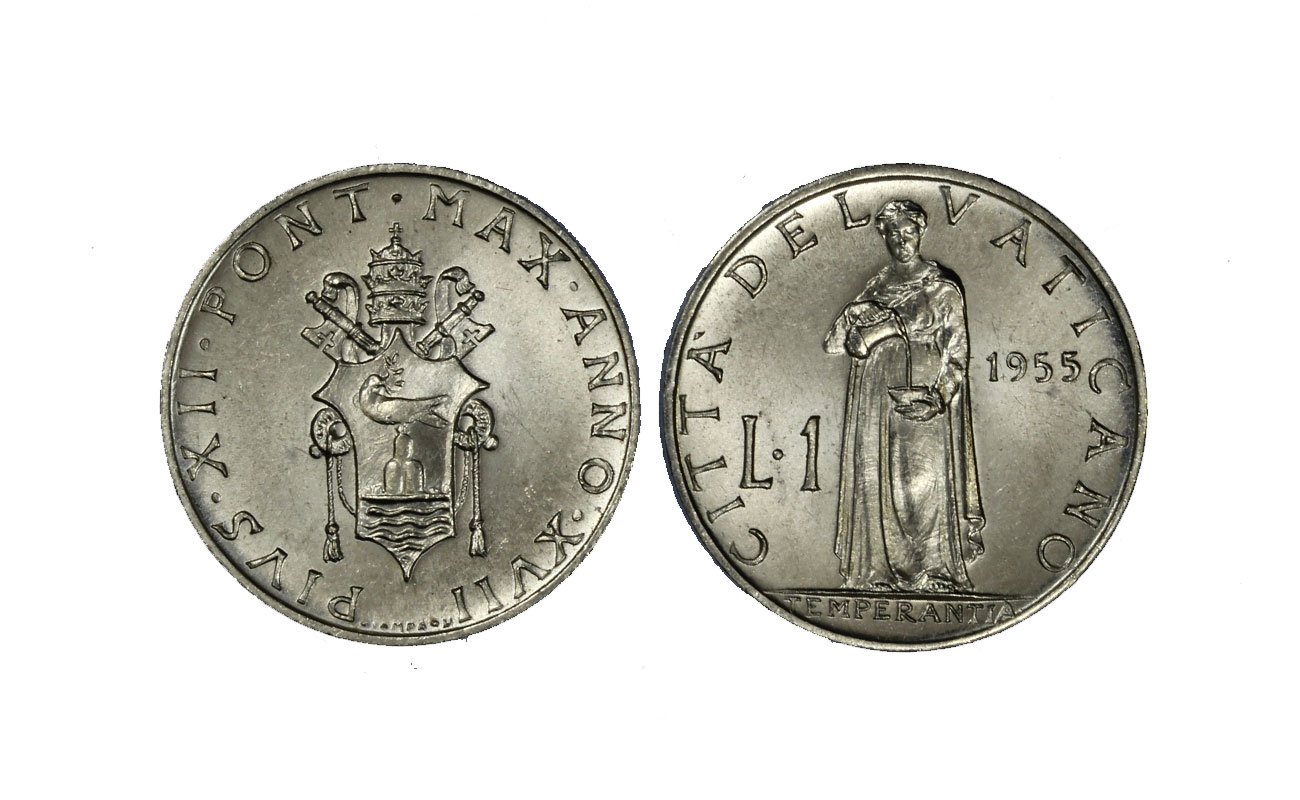 Papa Pio XII - 1 lira
