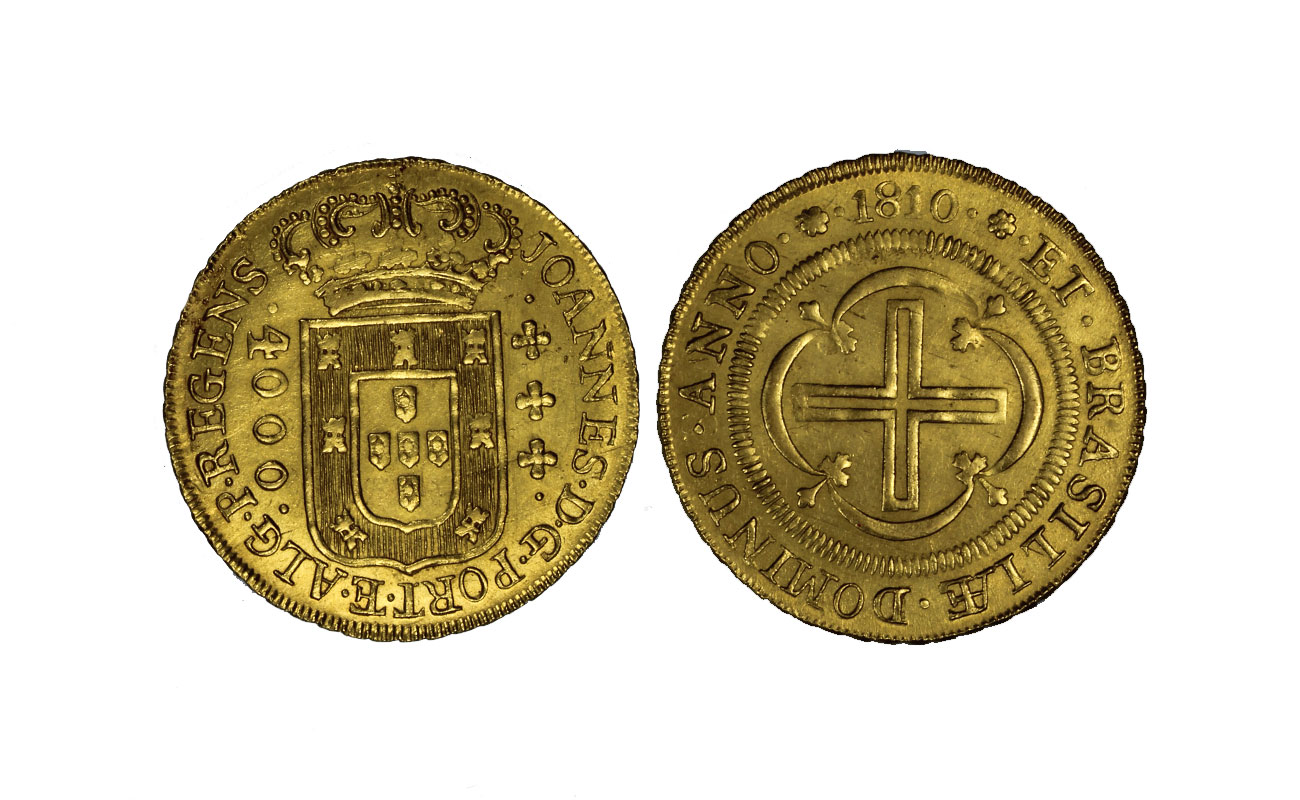 Re Giovanni - 4000 reis gr.8.07 in oro 917/°°°