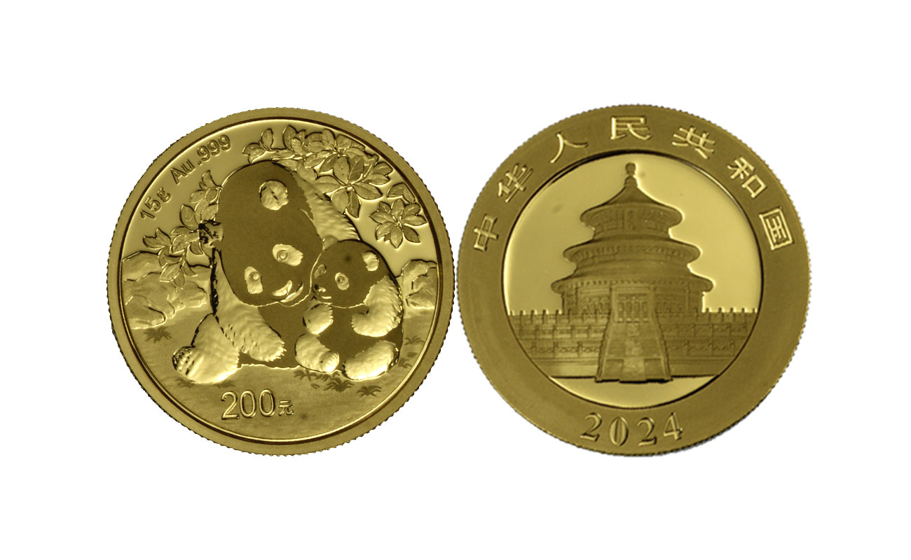 "Panda" - 200 Yuan gr. 15,00 in oro 999/°°°  