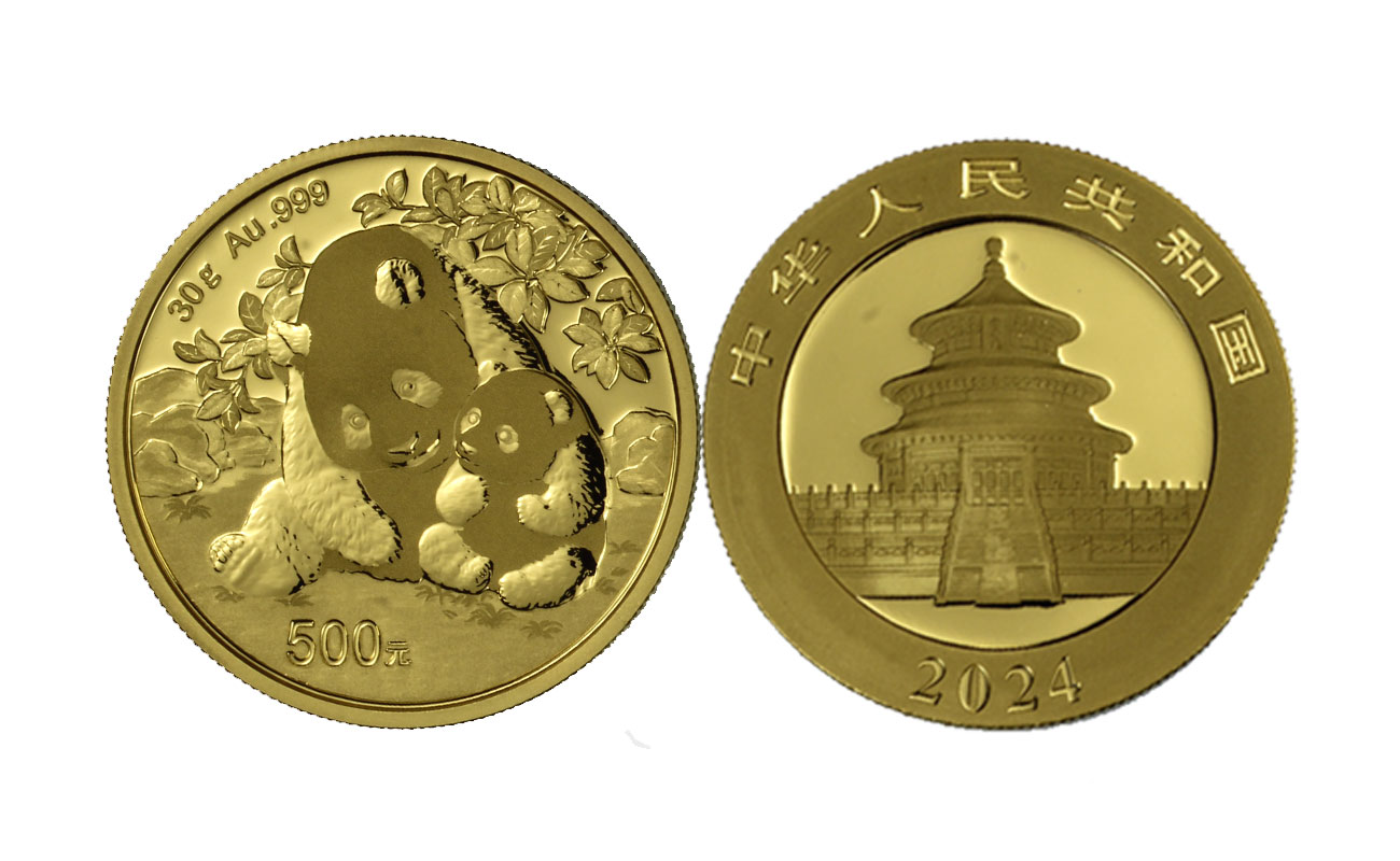 "Panda" - 500 yuan gr. 30,00 in oro 999/ 