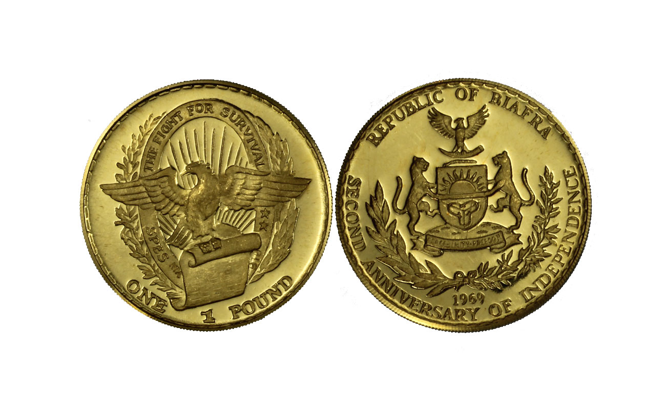 "2° anniversario dell'indipendenza" - Pound gr. 3,99 in oro 917/°°°
