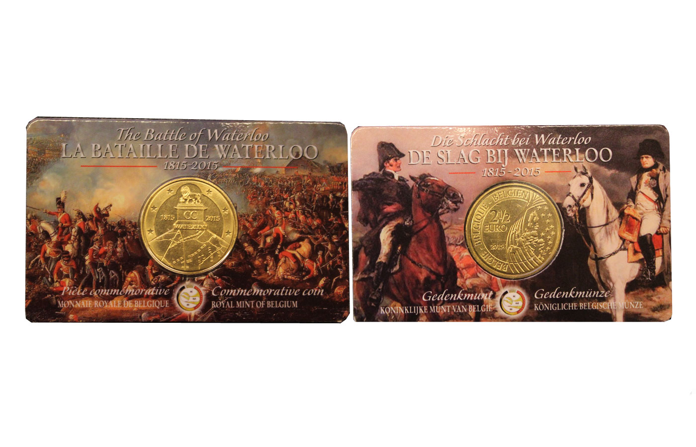 "Waterloo" - 2 1/2 euro - in coincard