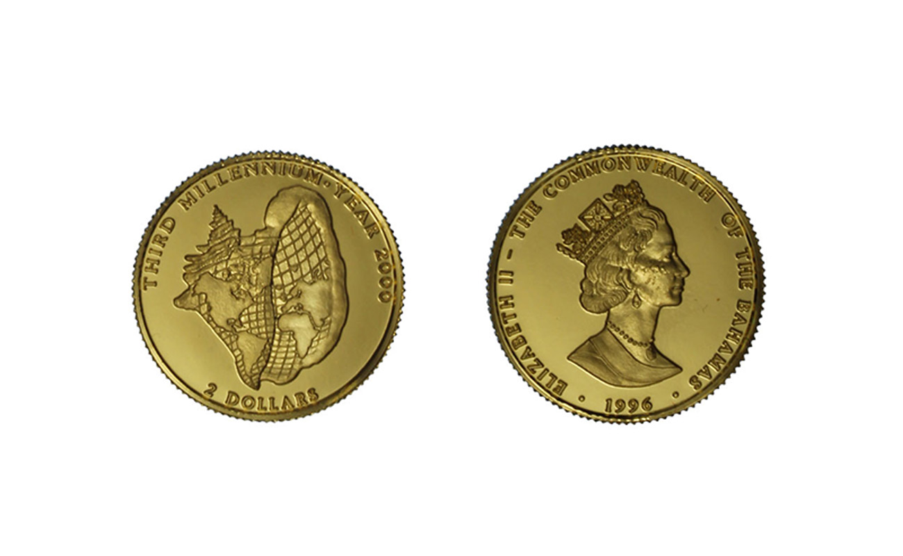 "Third Millennium" - 2 dollari gr. 3,11 in oro 999/000