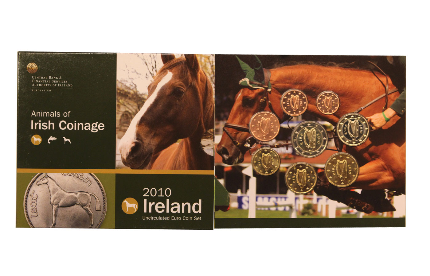 "Animals of irish coinage" - serie divisionale di 8 monete - Conf. originale