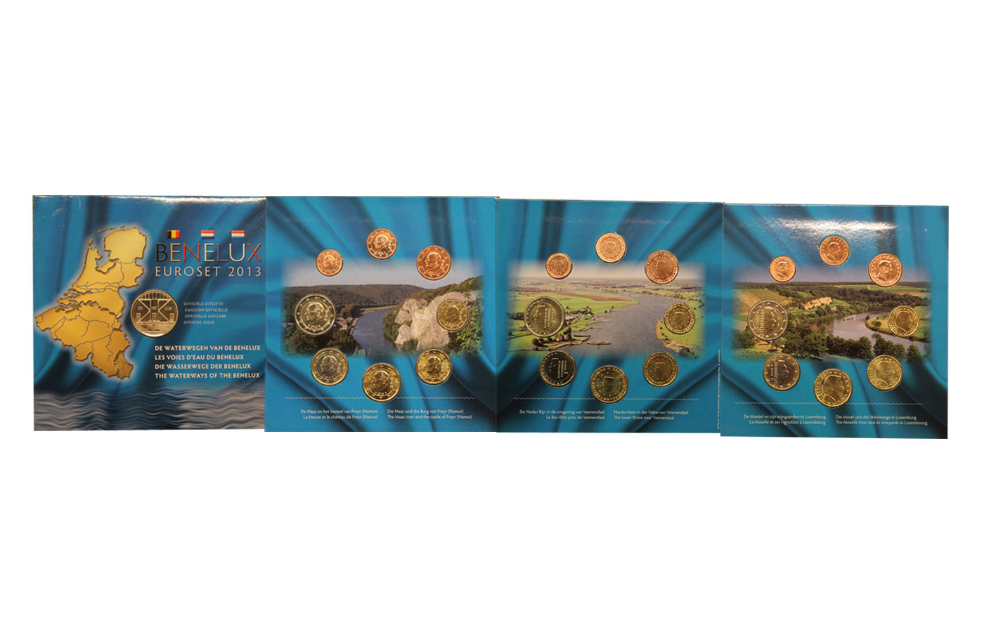 3 Serie completa di 24 monete con medaglia commemorativa - Conf. originale