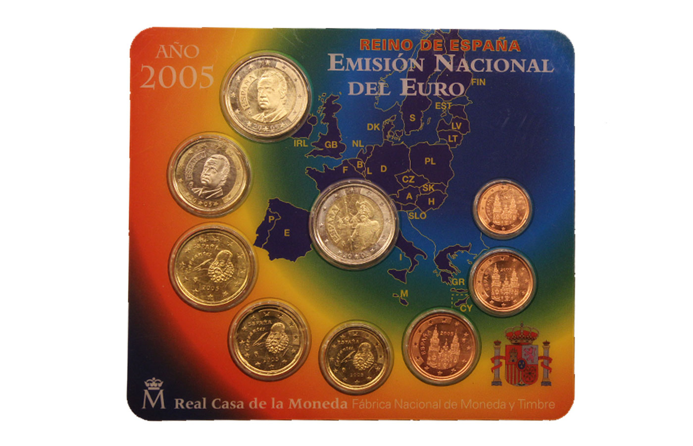 Serie divisionale di 9 monete - Conf. originale 