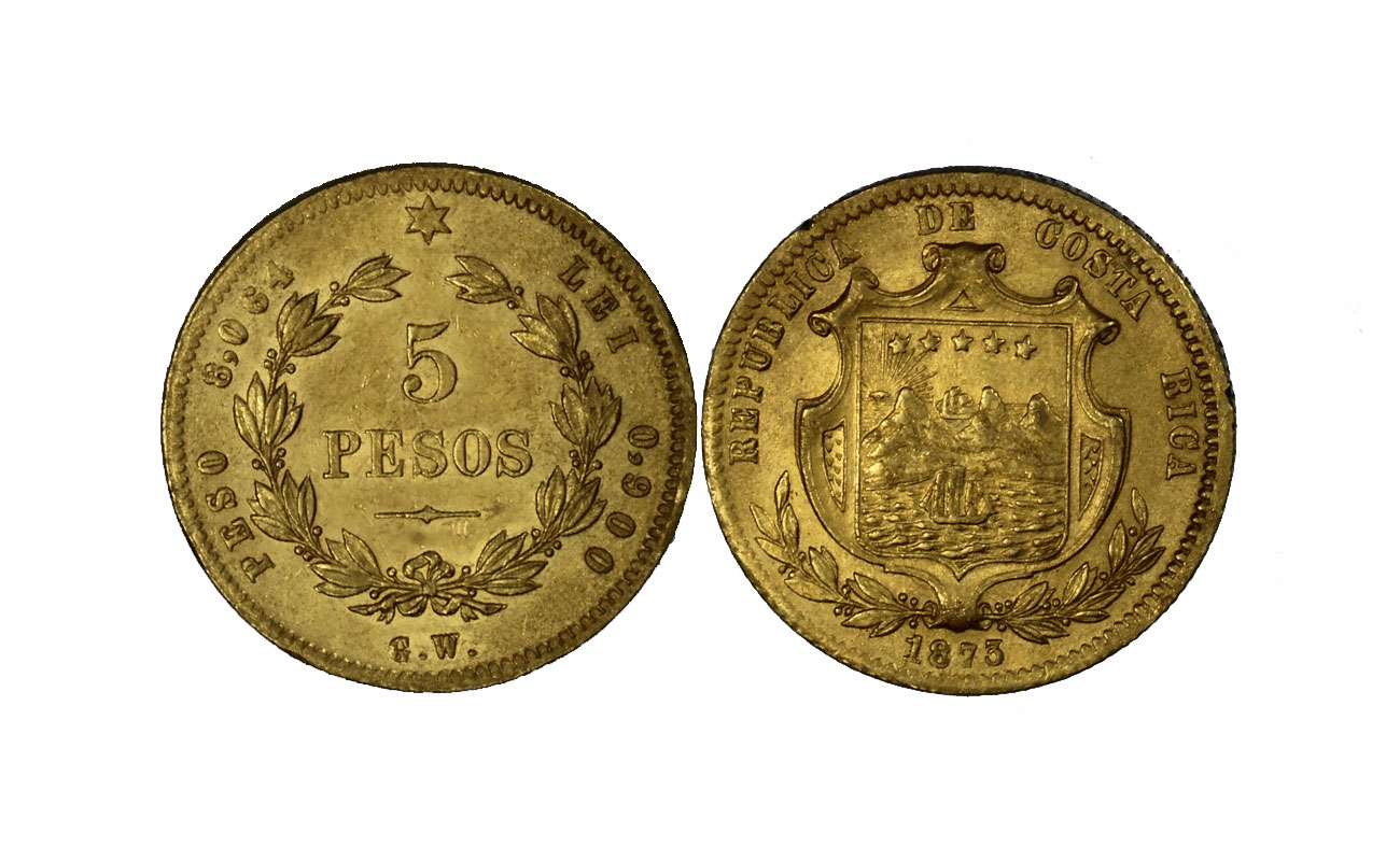 5 Pesos gr. 8,06 in oro 900/