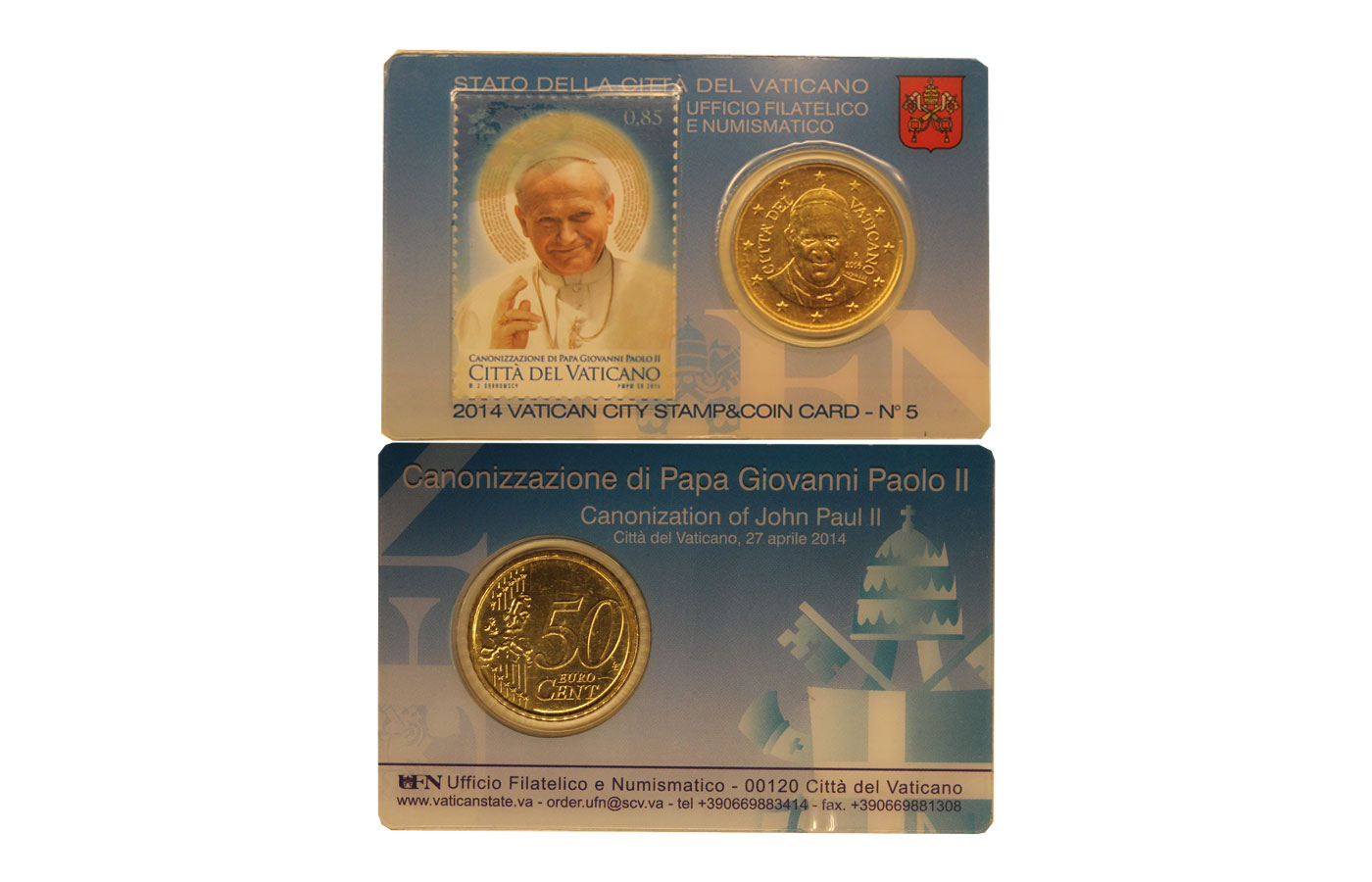 Papa Francesco - Stamp & coincard n 5