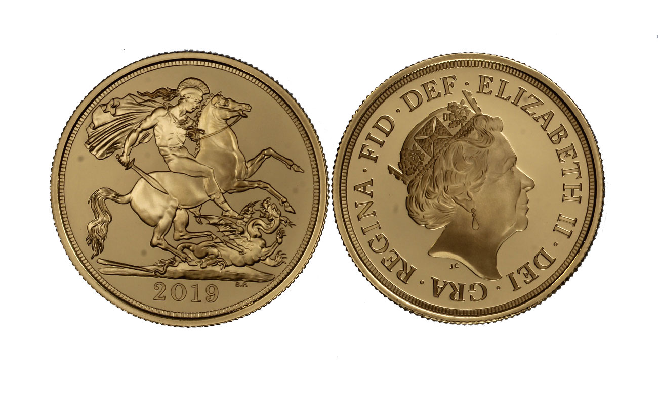 Regina Elisabetta II - 2 Sterline gr. 15,96 in oro 917/