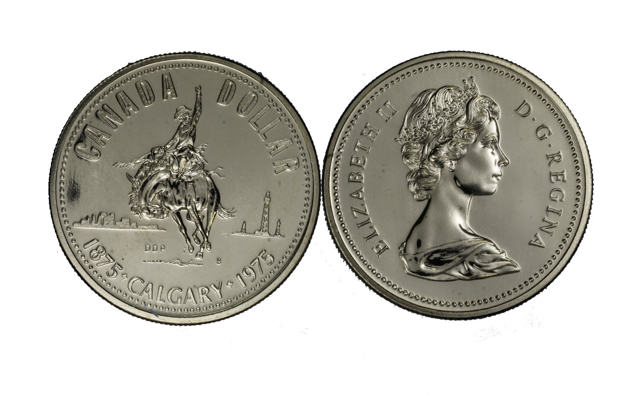 "100 Calgary" - Regina Elisabetta II - Dollaro gr. 23,32 in arg. 500/ 