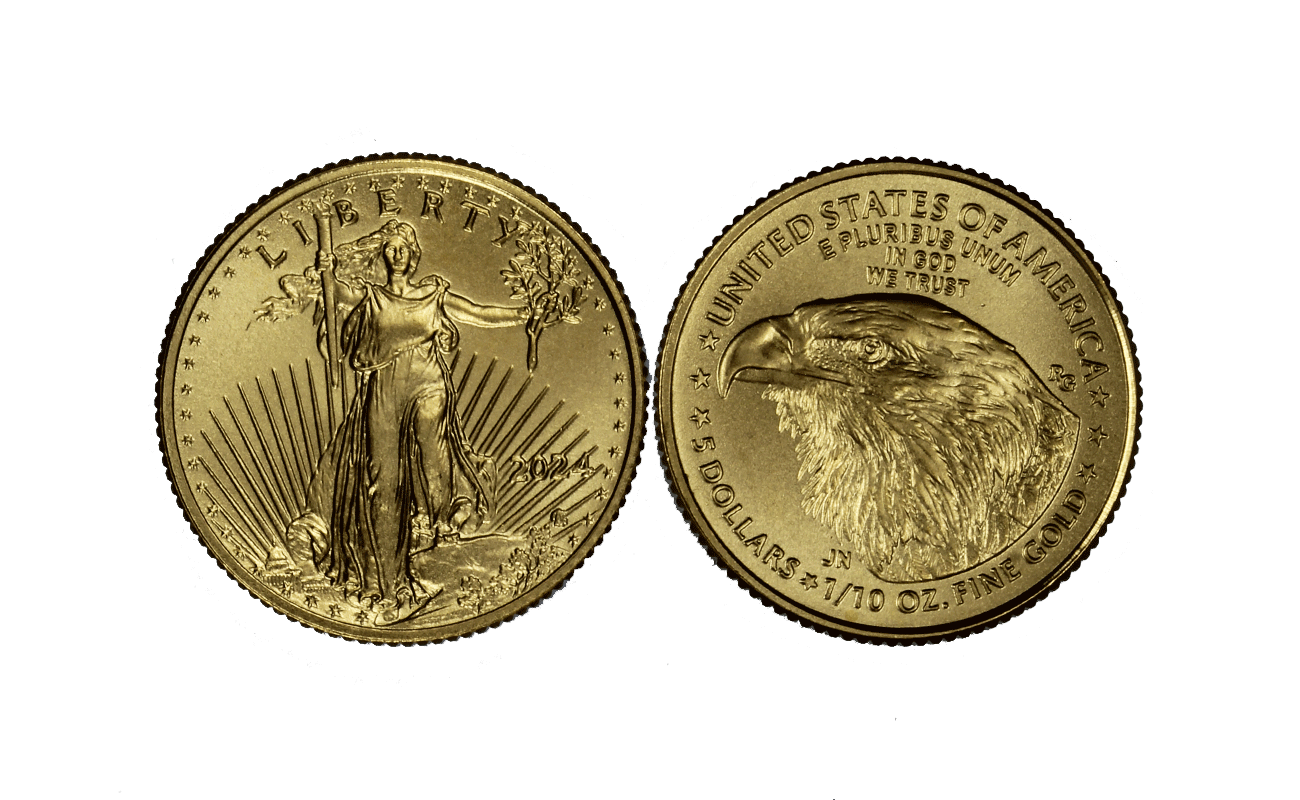 "American Eagle" - 1/10 Di oncia gr. 3,39 in oro 917/ 