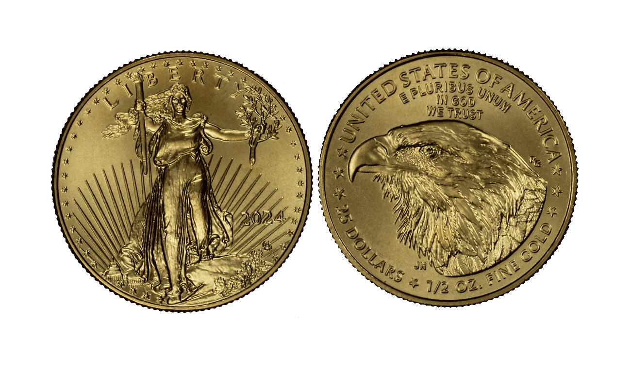 "American Eagle" - 1/2  Oncia gr. 16,96 in oro 917/ 
