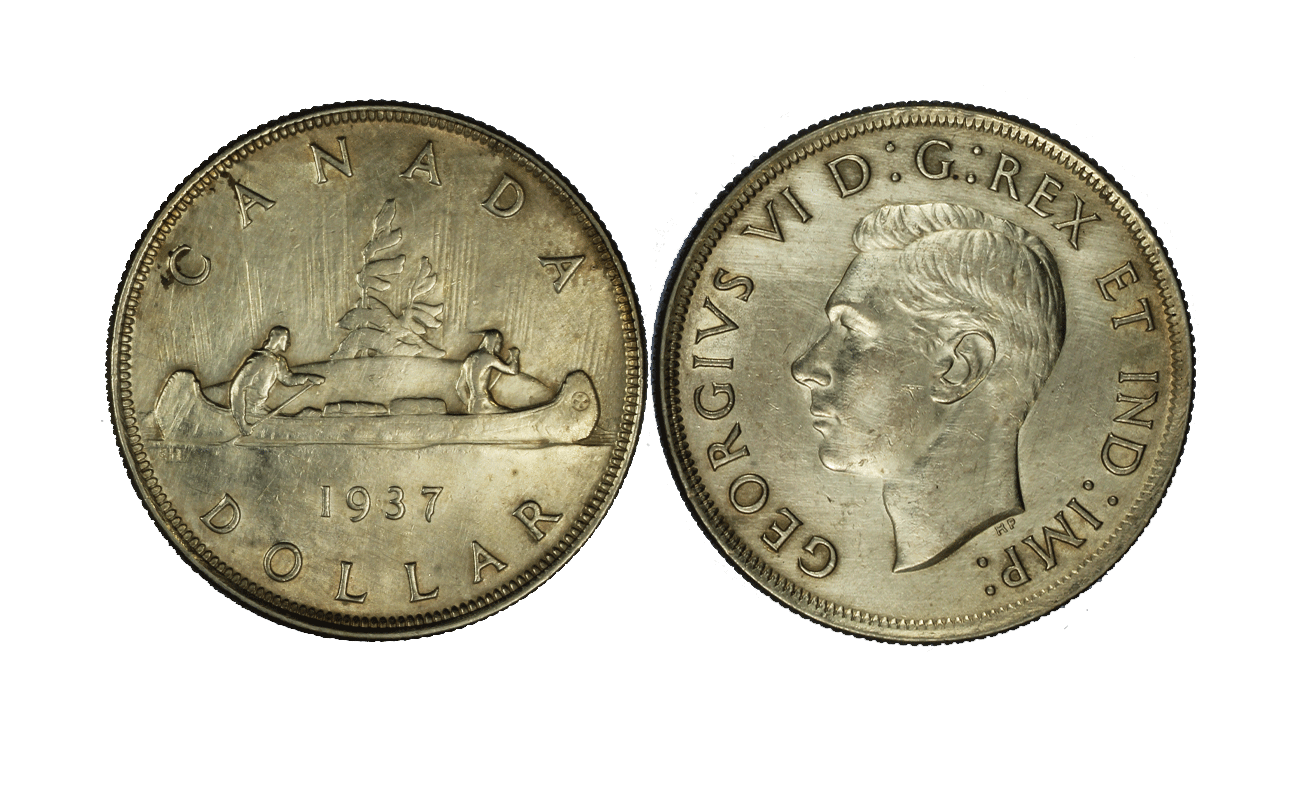 Re Giorgio VI - Dollaro gr. 23,32 in arg. 800/