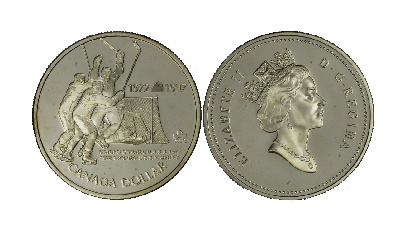 "25 Vittoria Canada - URSS" - Regina Elisabetta II - Dollaro gr. 25,16 in arg. 925/ 