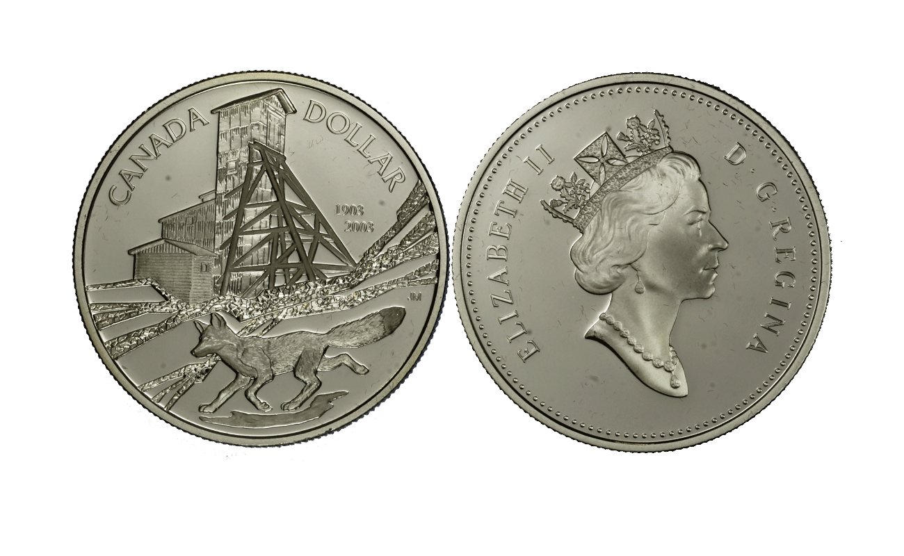 "100 Miniera di cobalto" - Regina Elisabetta II - Dollaro gr. 25,17 in arg. 999/