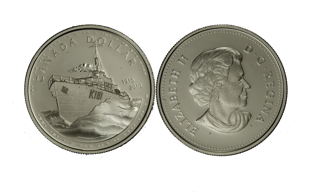 "100 Marina militare canadese" - Regina Elisabetta II - Dollaro gr. 25,18 in arg. 925/