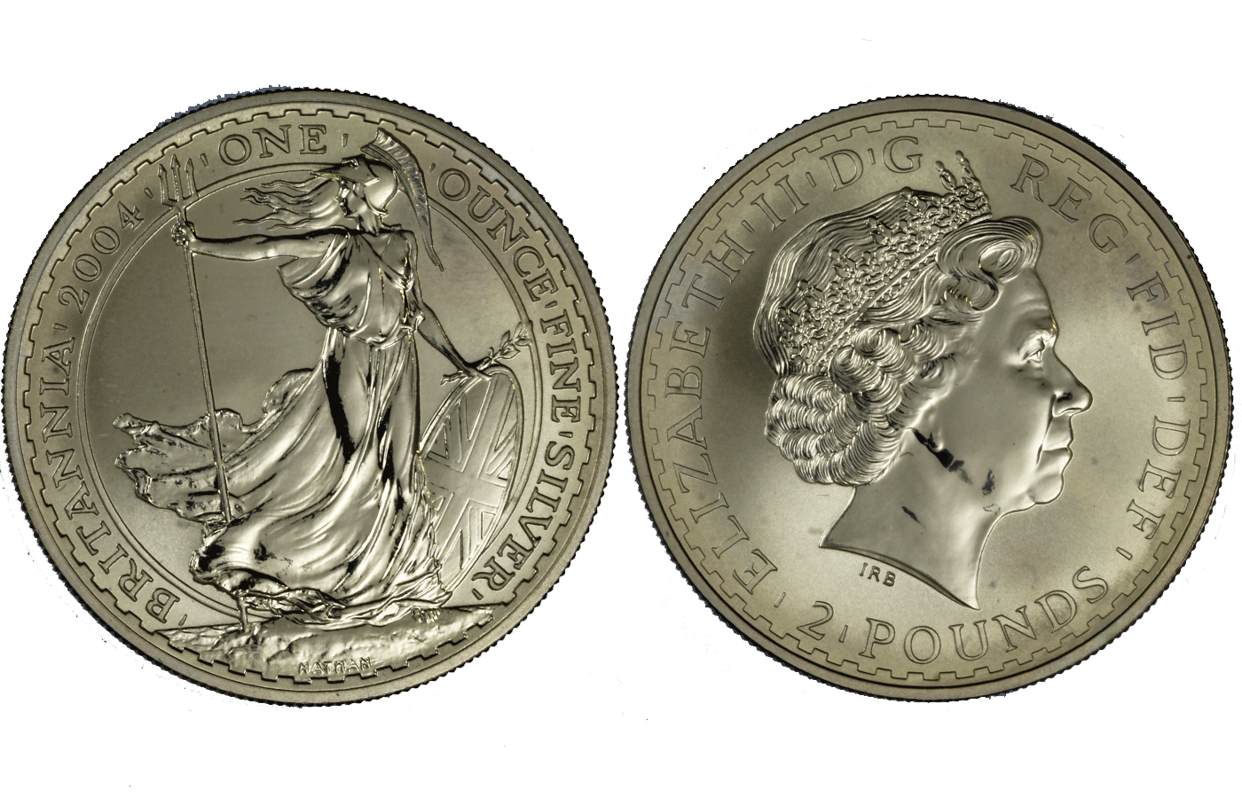 "Britannia" - Regina Elisabetta II - Oncia gr. 31,10 in arg. 999/