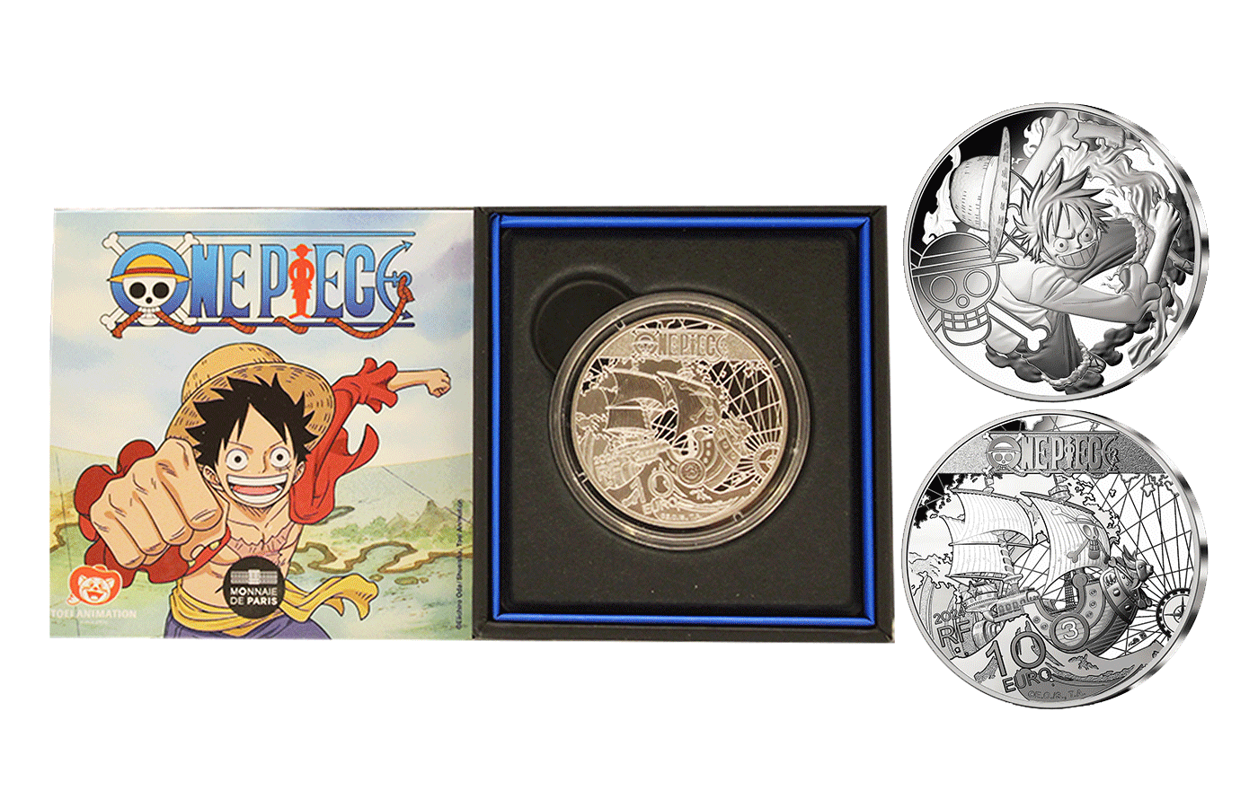 "25 One Piece" - 10 Euro gr. 22,20 in arg. 999/ - Tiratura 5000 pezzi