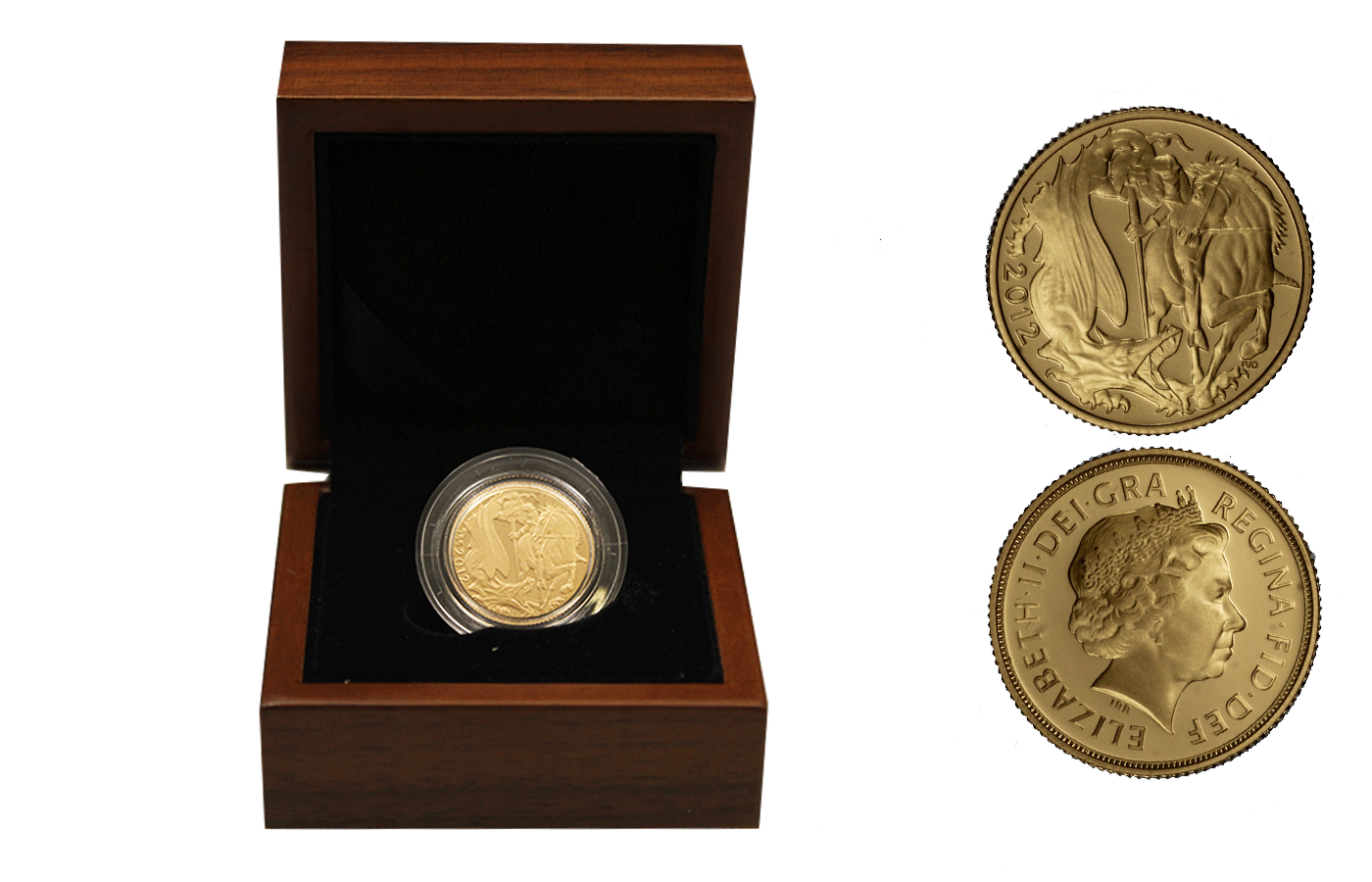 "Giubileo di diamante" - Regina Elisabetta II - Sterlina gr. 7,98 in oro 917/ - In conf. originale