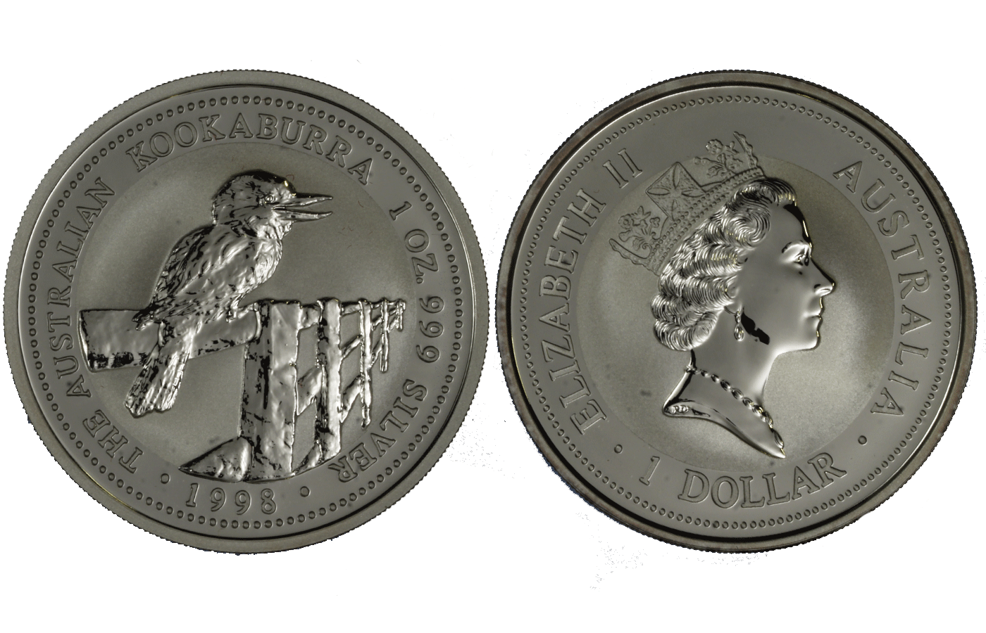 "Kookaburra" - Regina Elisabetta II - Oncia gr. 31,10 in arg. 999/ 