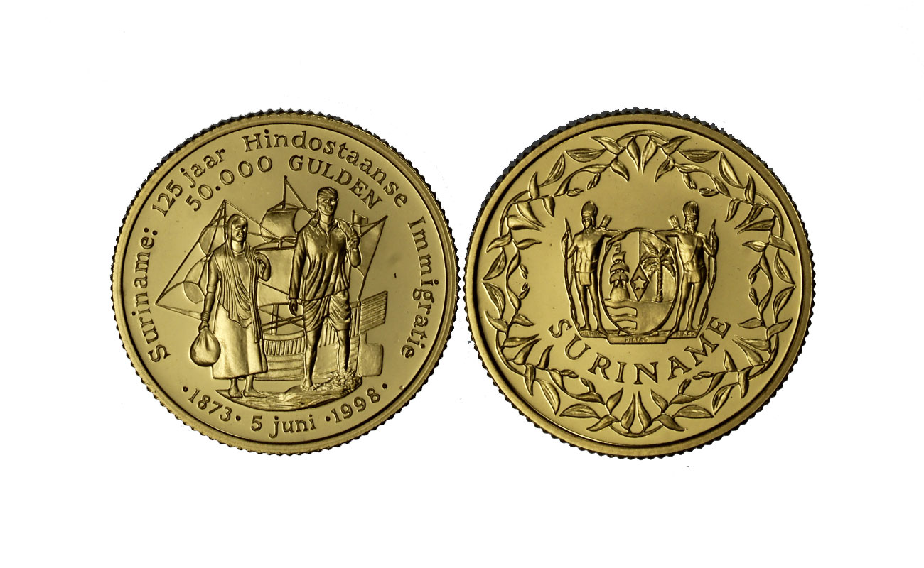 "125 Immigrazione ind" - 50000 Gulden gr. 7,98 in oro 917/