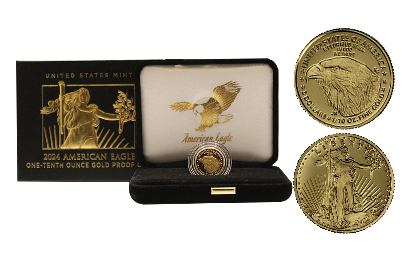 "American Eagle" - 5 Dollari gr. 3,40 in oro 917/ - In conf. originale