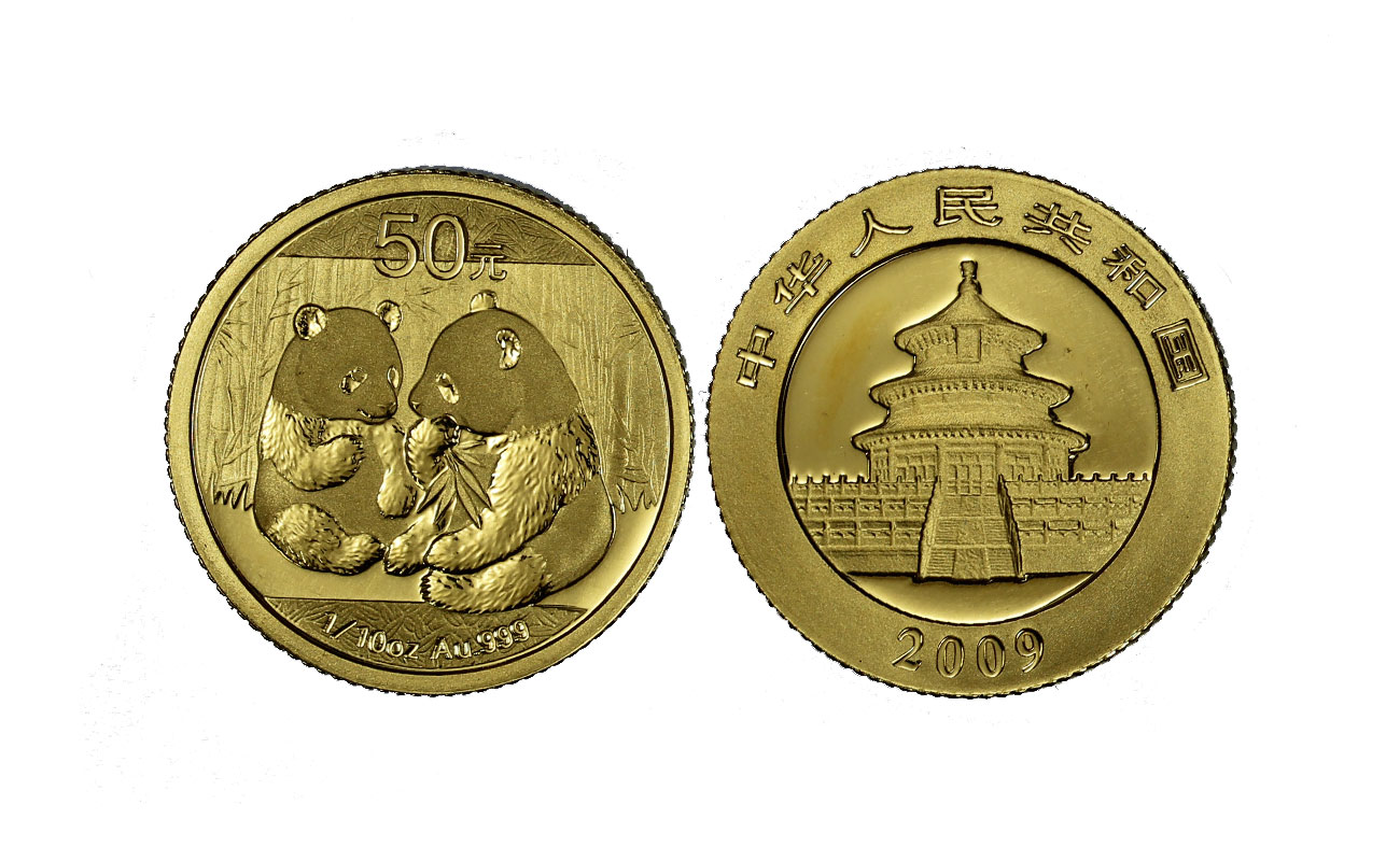 "Panda" - 50 Yuan gr. 3,11 in oro 999/