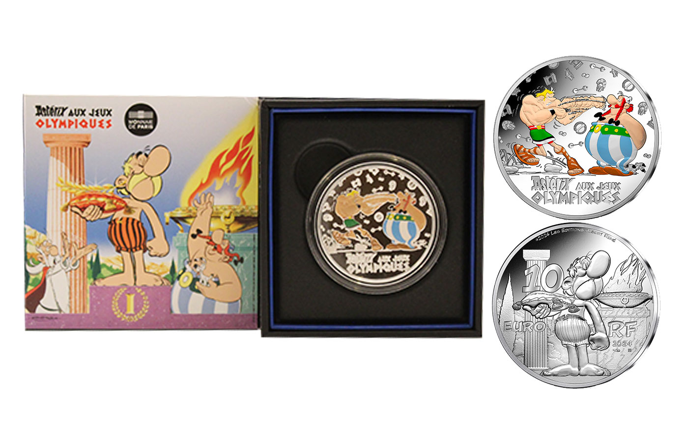 "Asterix ai giochi olimpici" - 10 Euro gr. 22,20 in arg. 999/ - Tiratura 5000 pezzi