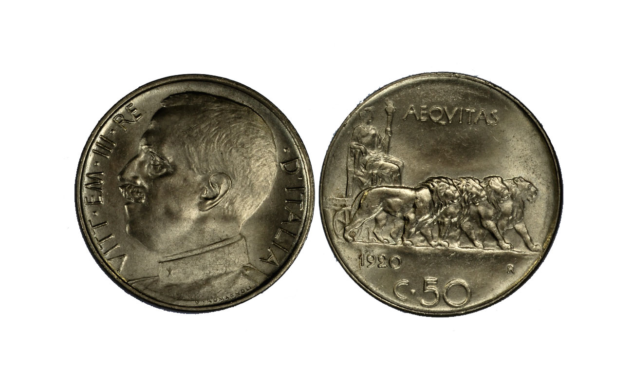 Re Vittorio Emanuele II - 5 centesimi bordo liscio